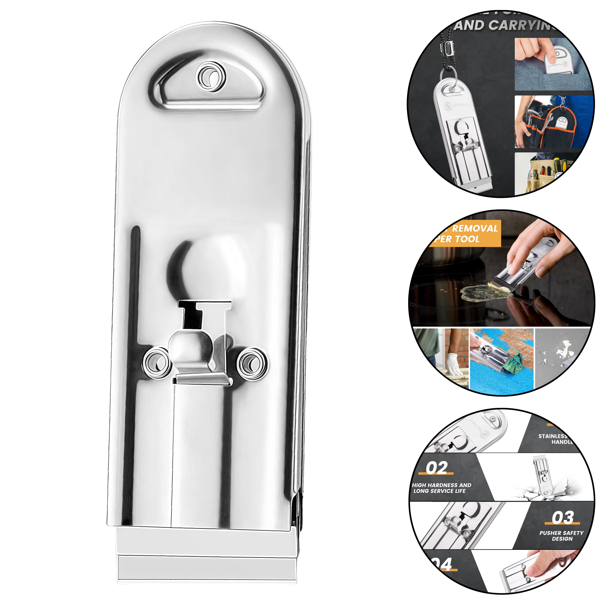 Multi-function Stainless Steel Scraper with 5 Blades 2