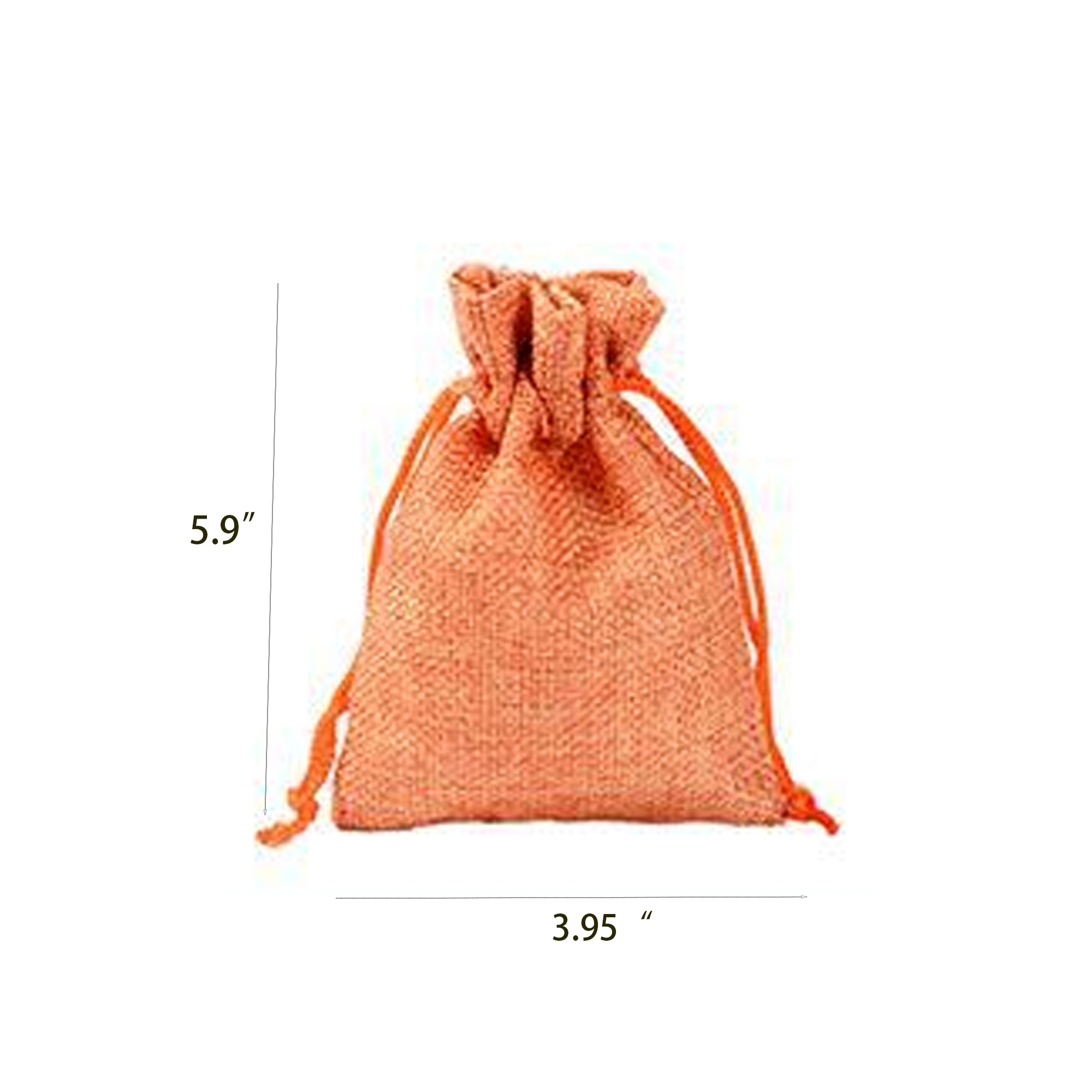 Burlap Drawstring Bag 2