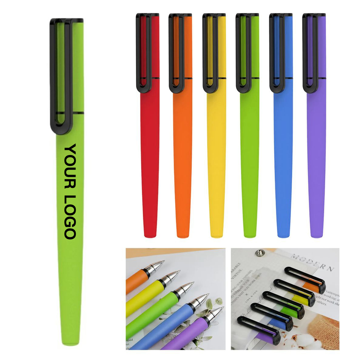 Plastic Slim Barrel Gel Writing Pen 5