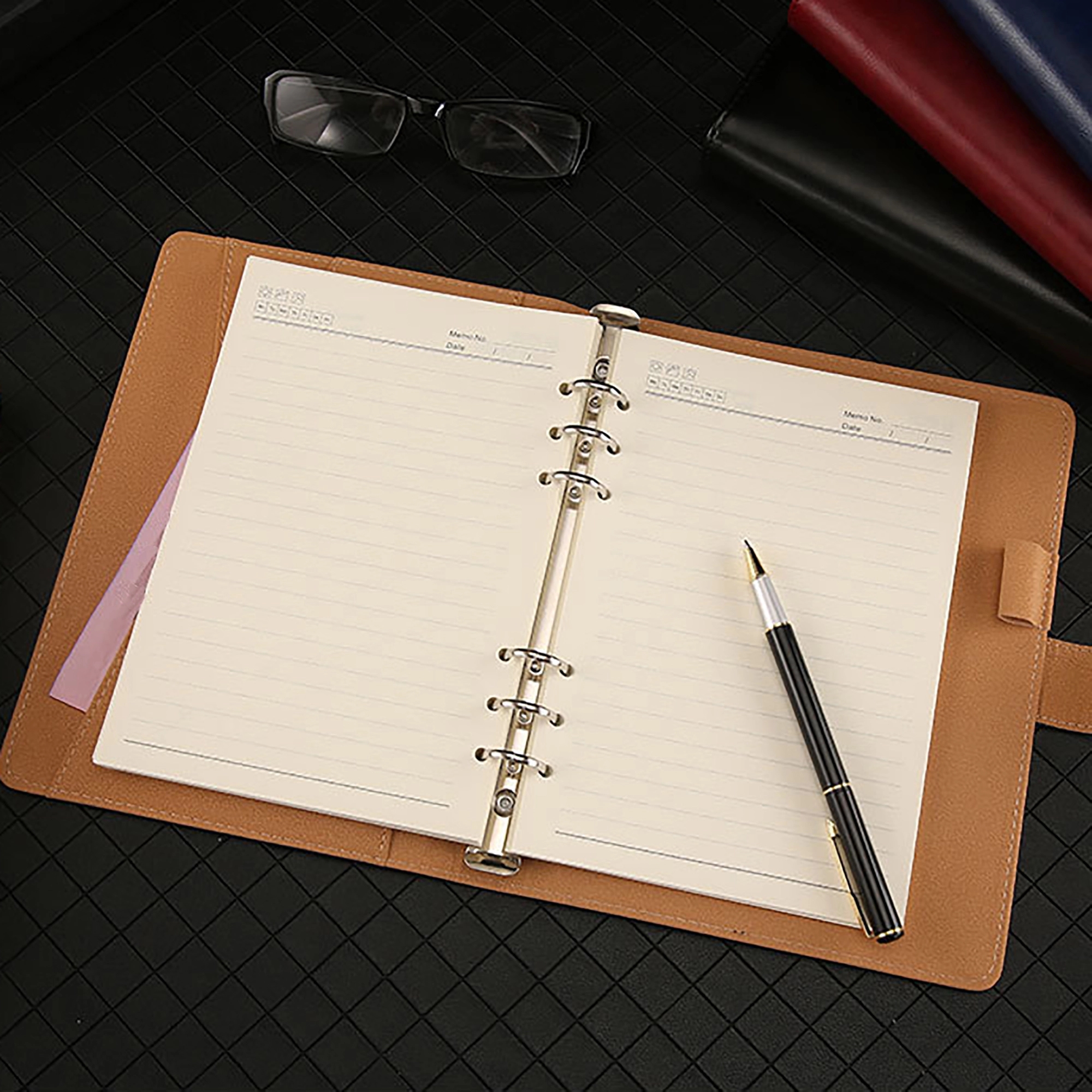 PU Leather A5 Binder Notebook 5