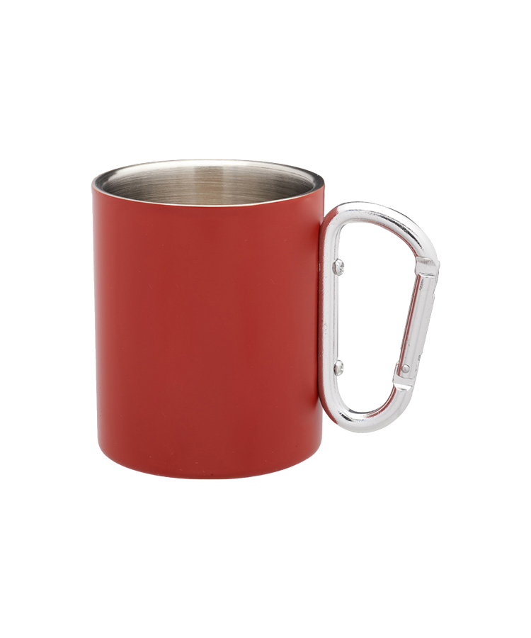 Union Printed - 10 oz. Carabiner Handle Stainless Steel Mugs 6