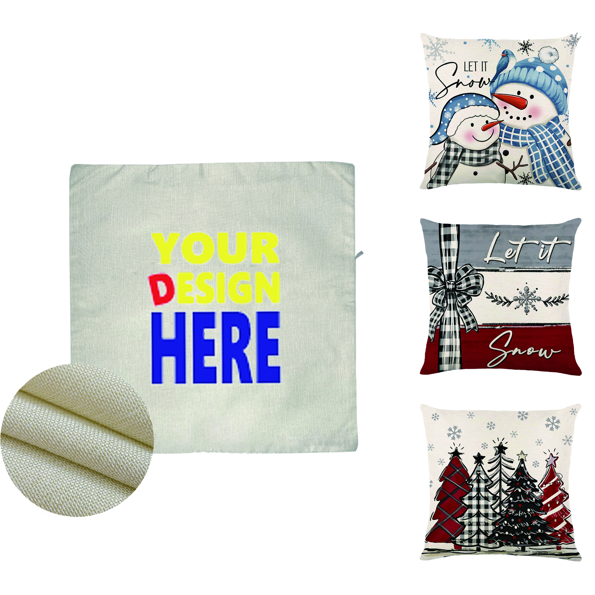 Comfortable Customizable Linen Pillowcase 1