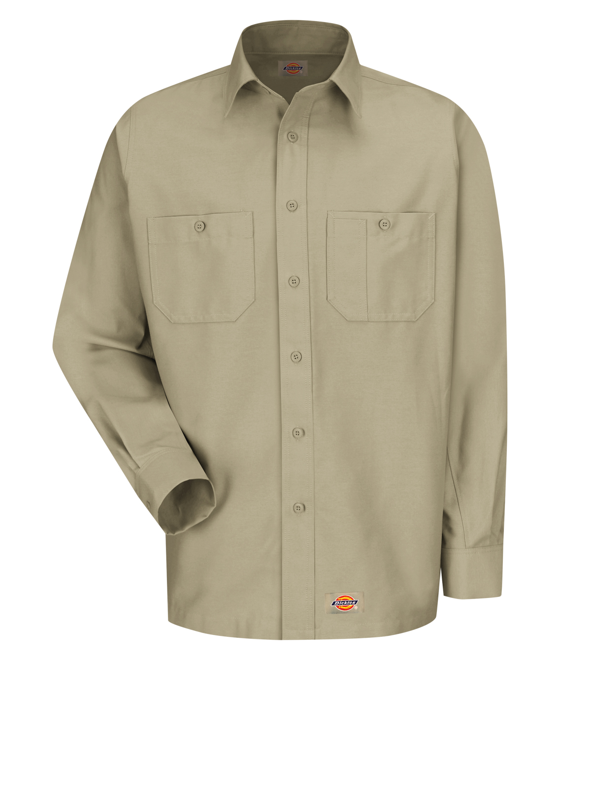 Dickies Shirts - Men's Long Sleeve Black Canvas Workshirt 2