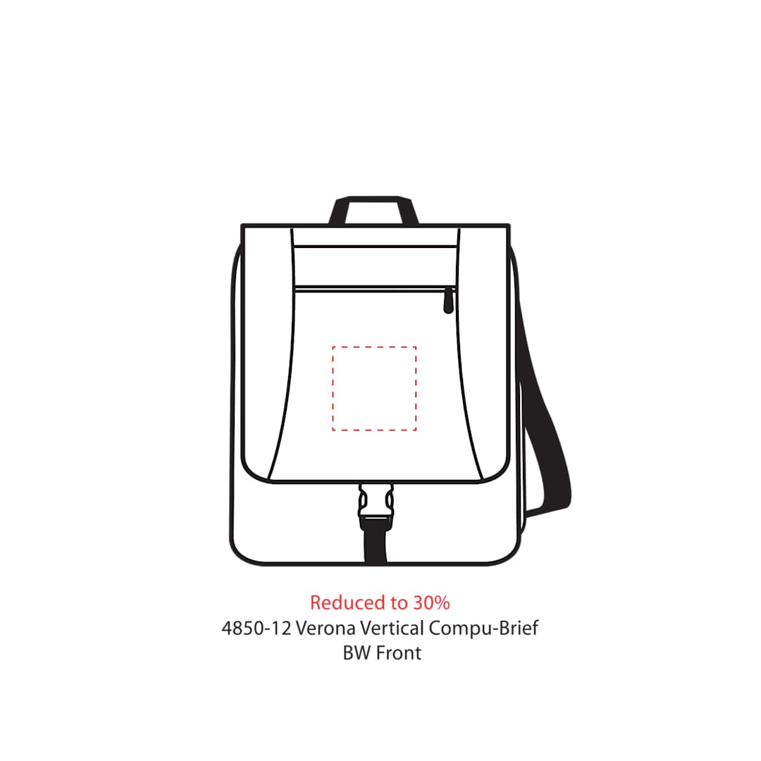 Verona Vertical 15" Computer Briefcase 10