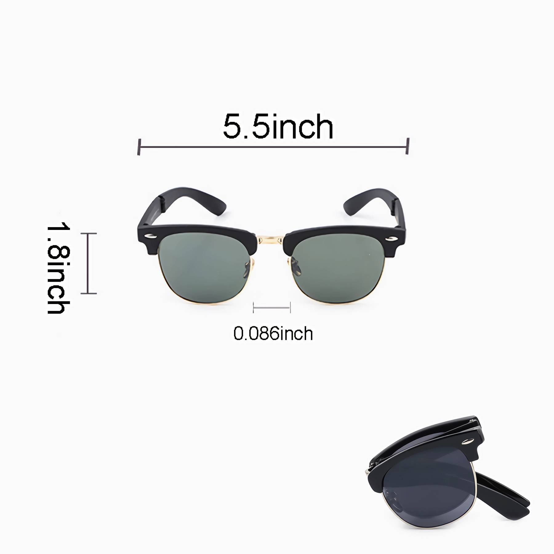 Foldable Fashion Retro Sunglasses 1
