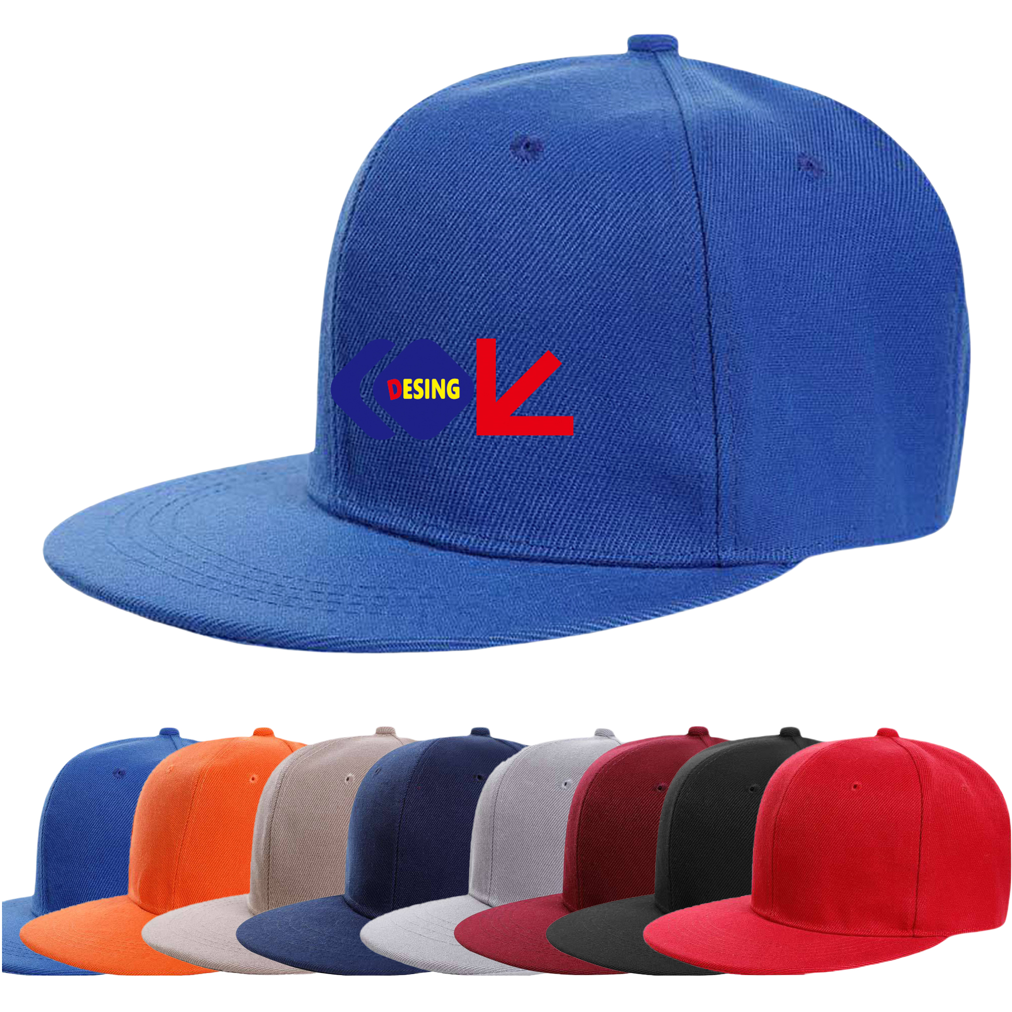 6 Panel Flat Bill Trucker Cap MOQ20 1