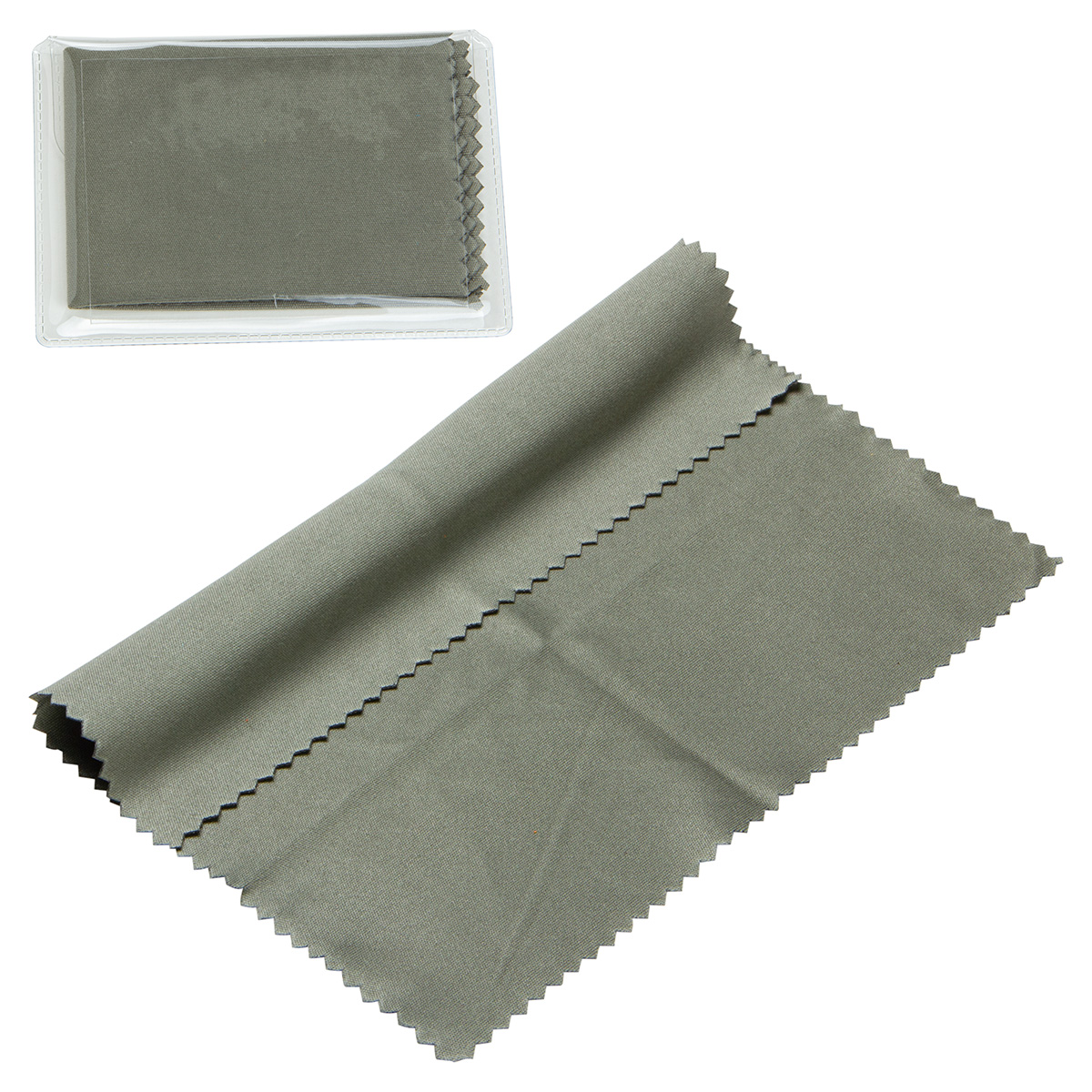 6" x 6" 220GSM Microfiber Cleaning Cloth in Clear PVC Case 3