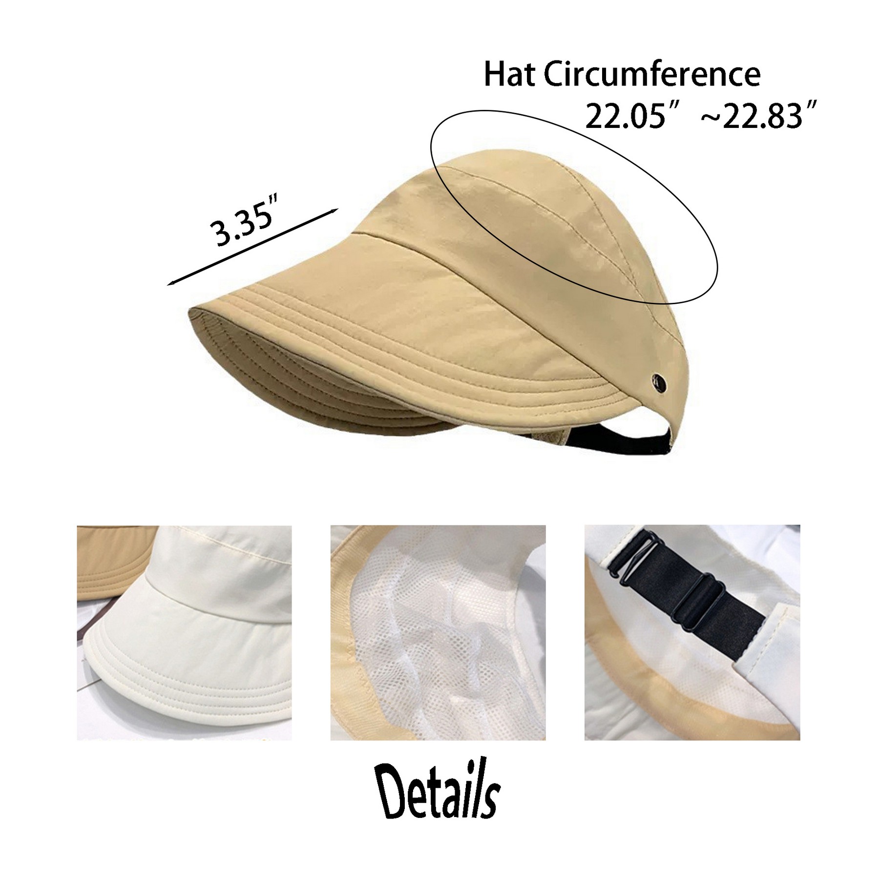 Empty Top Wide Brim Sun Hat 3