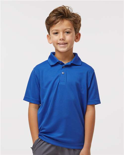 Youth Saratoga Performance Mini Mesh Polo - 108Y 5