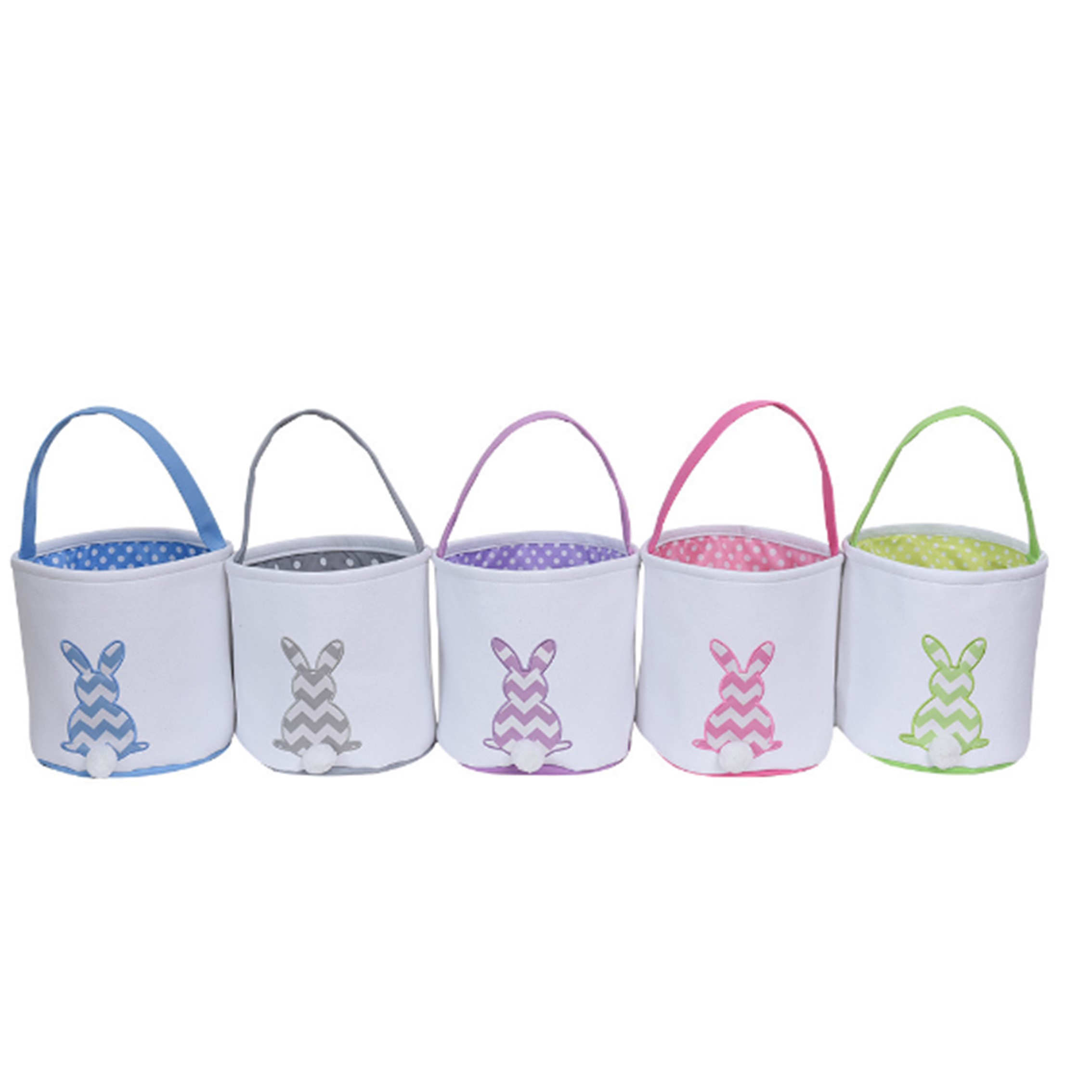 Easter Bunny Basket Egg Bags for Kids, custom tote bag with logo imprint 7