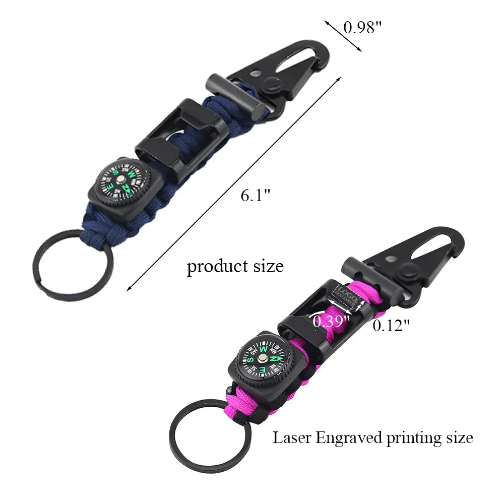 Survival Paracord Keychain 6