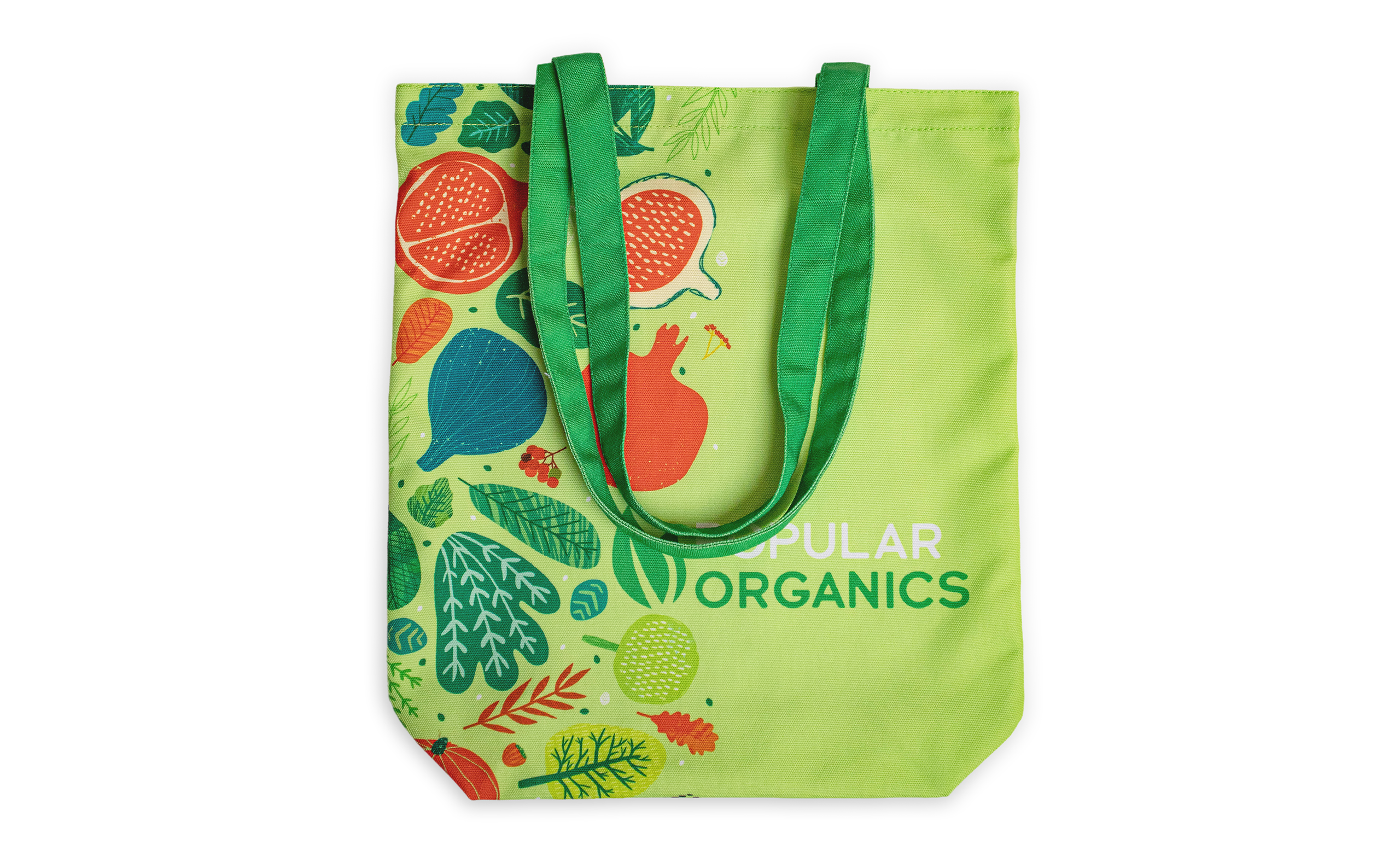Full Color Recycled Canvas Tote - Flat, custom tote bag with logo imprint 2