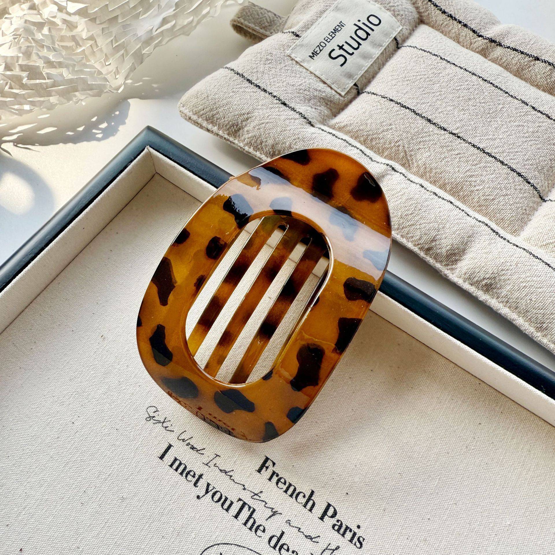 Oval Flat Hair Clips 4