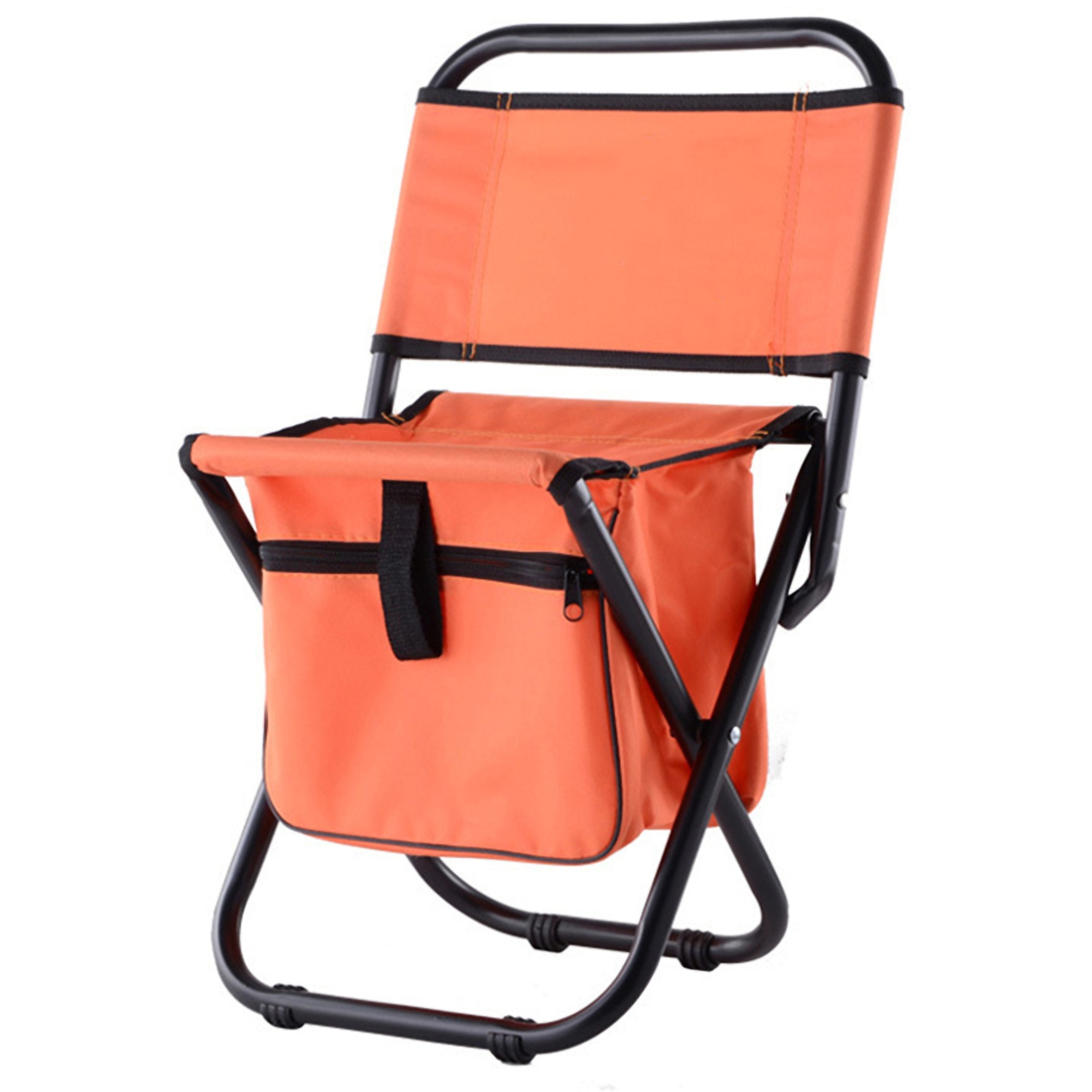 Portable Folding Camping Chair w/Insulated Cooler Bag 2