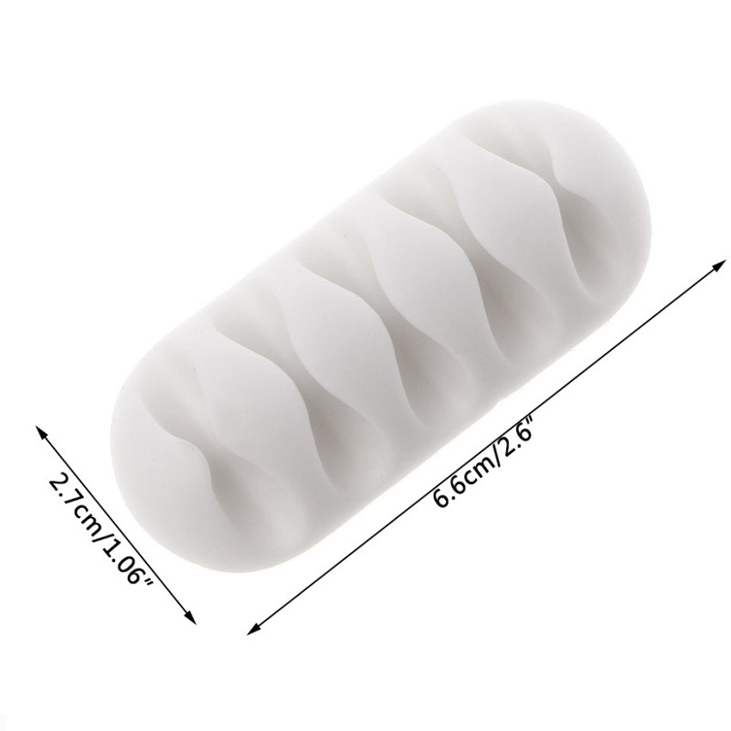 Desktop TPR Adhesive Cord Organizer 4