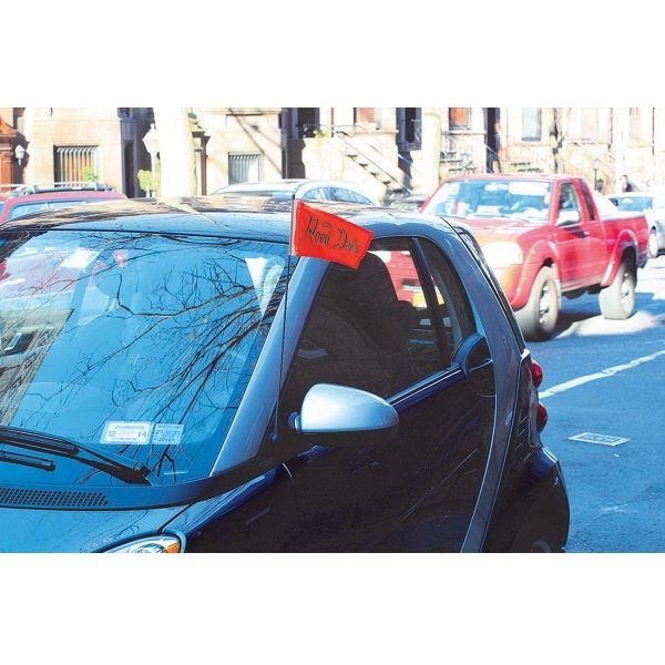 Screen Sublimation Antenna Flags with Clip - 1 Ply 6" x 9" 1