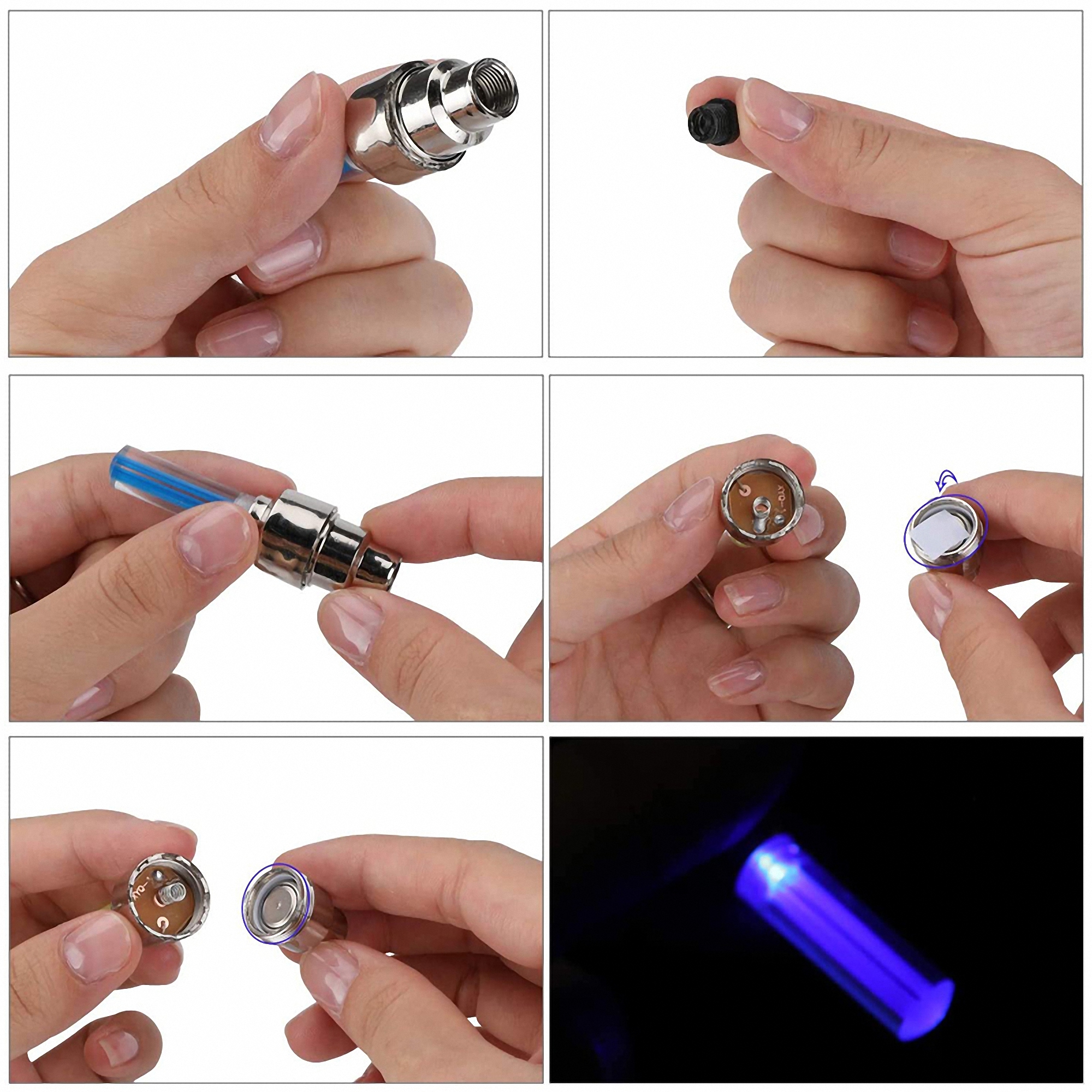 Bicycle Wheel LED Valve Lights 2