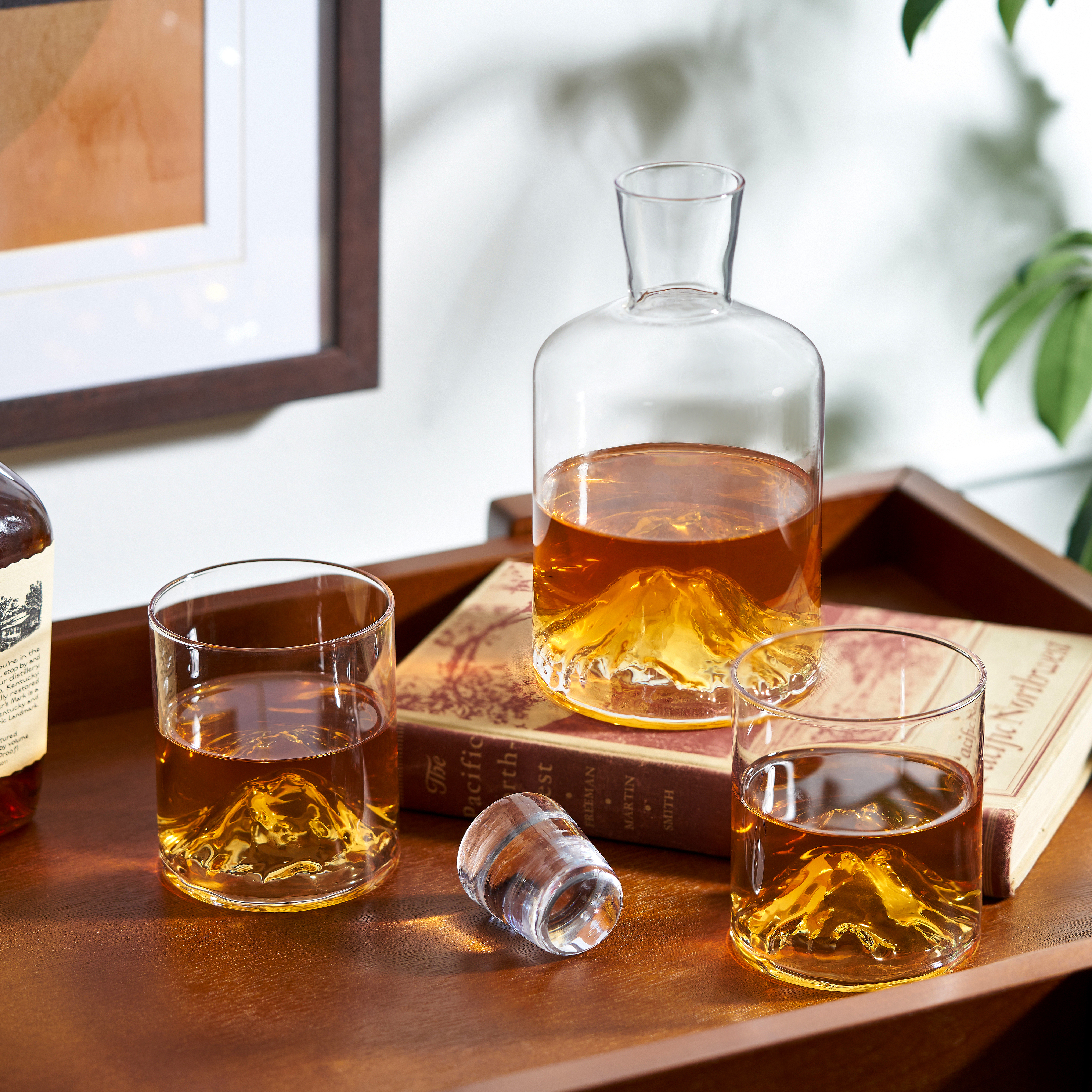 Viski® Mountain Decanter and Tumblers 3
