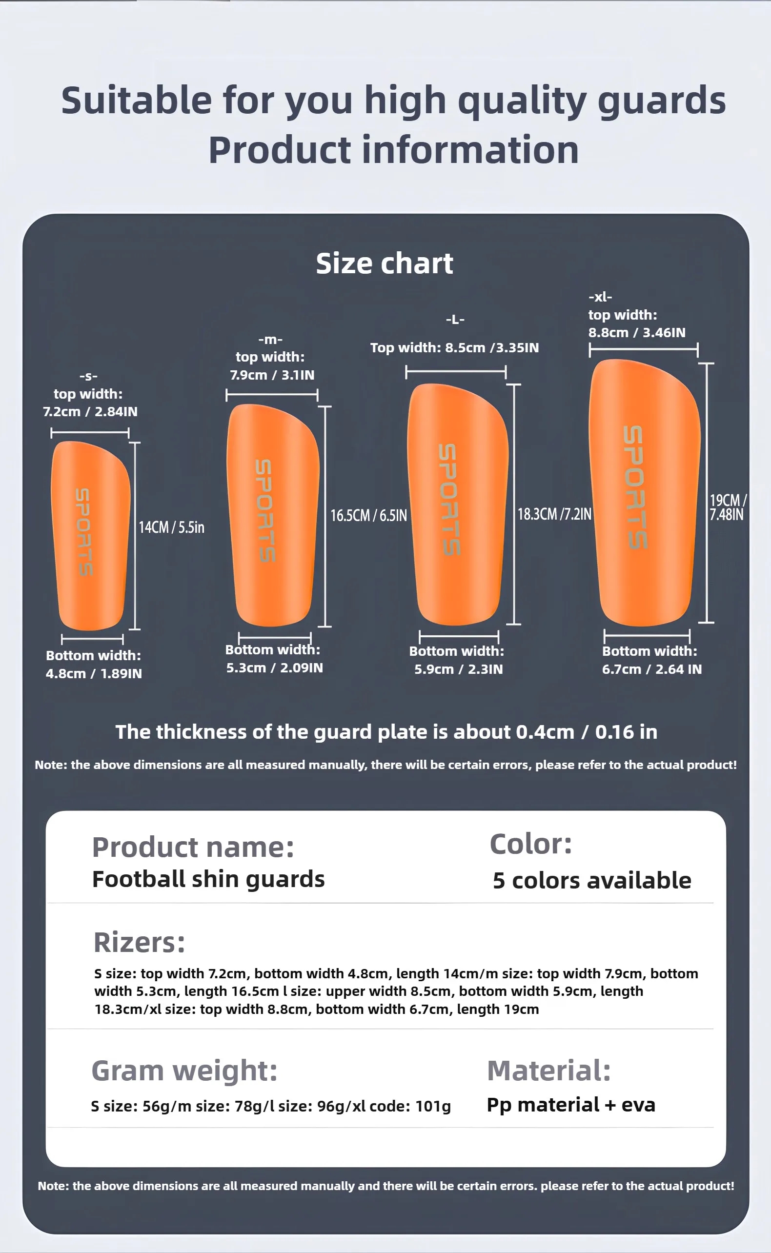 Soccer Shin Guards with Protective Padding 4