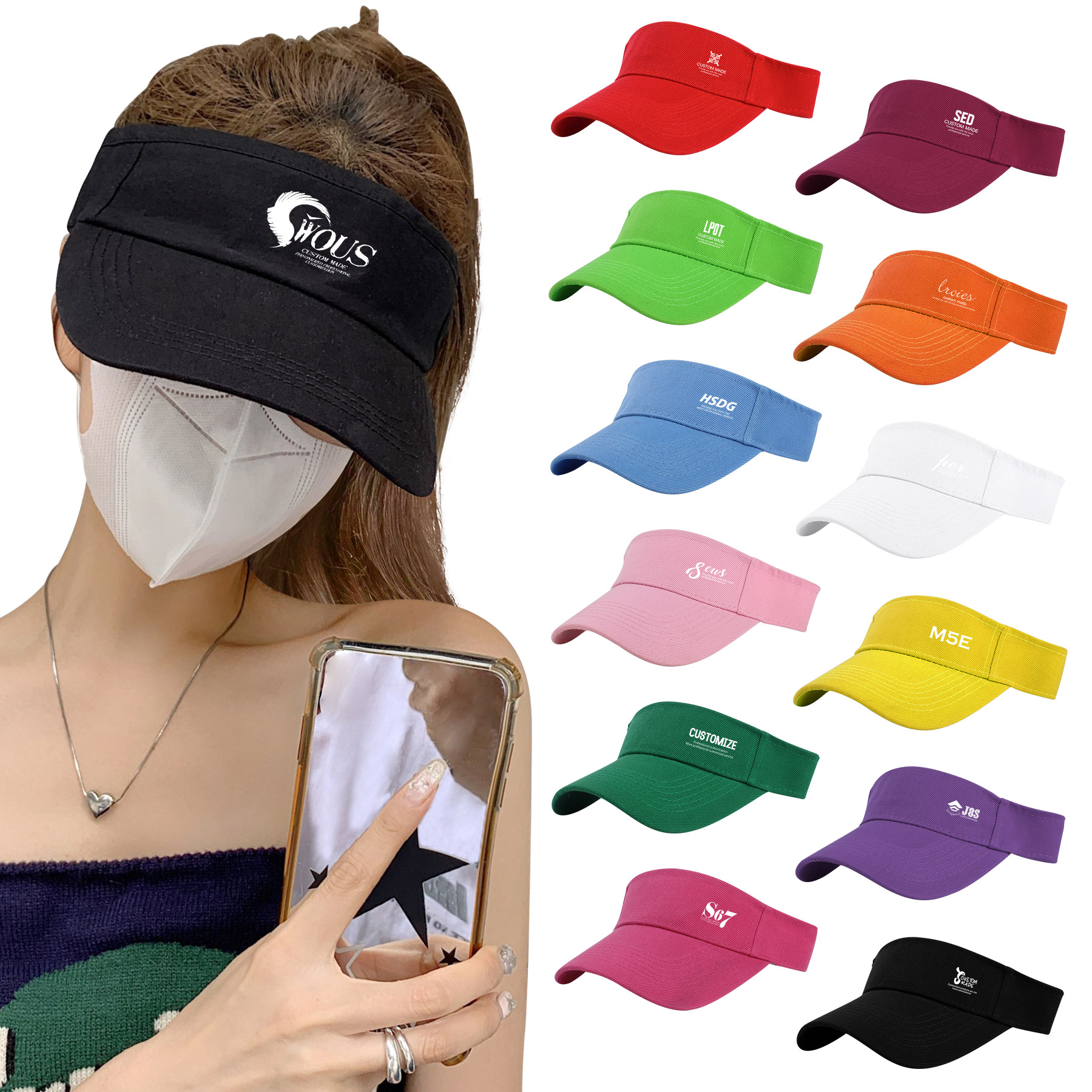 Adjustable Sun Visor Caps 11