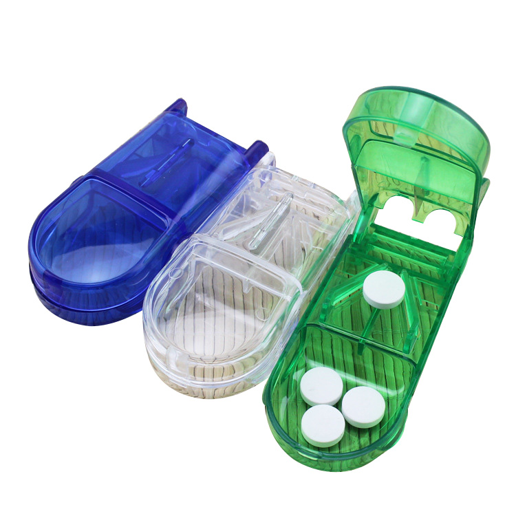 Translucent Pill Box with Cutter 1
