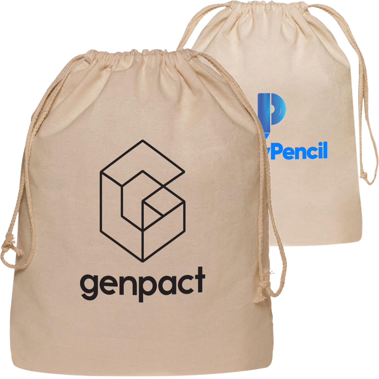 Cinch Up Bags Cotton Drawstring Backpacks 3
