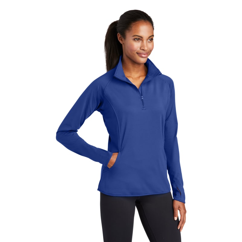 Sport-Tek Women's Sport-Wick Stretch 1/4-Zip Pullover. 32