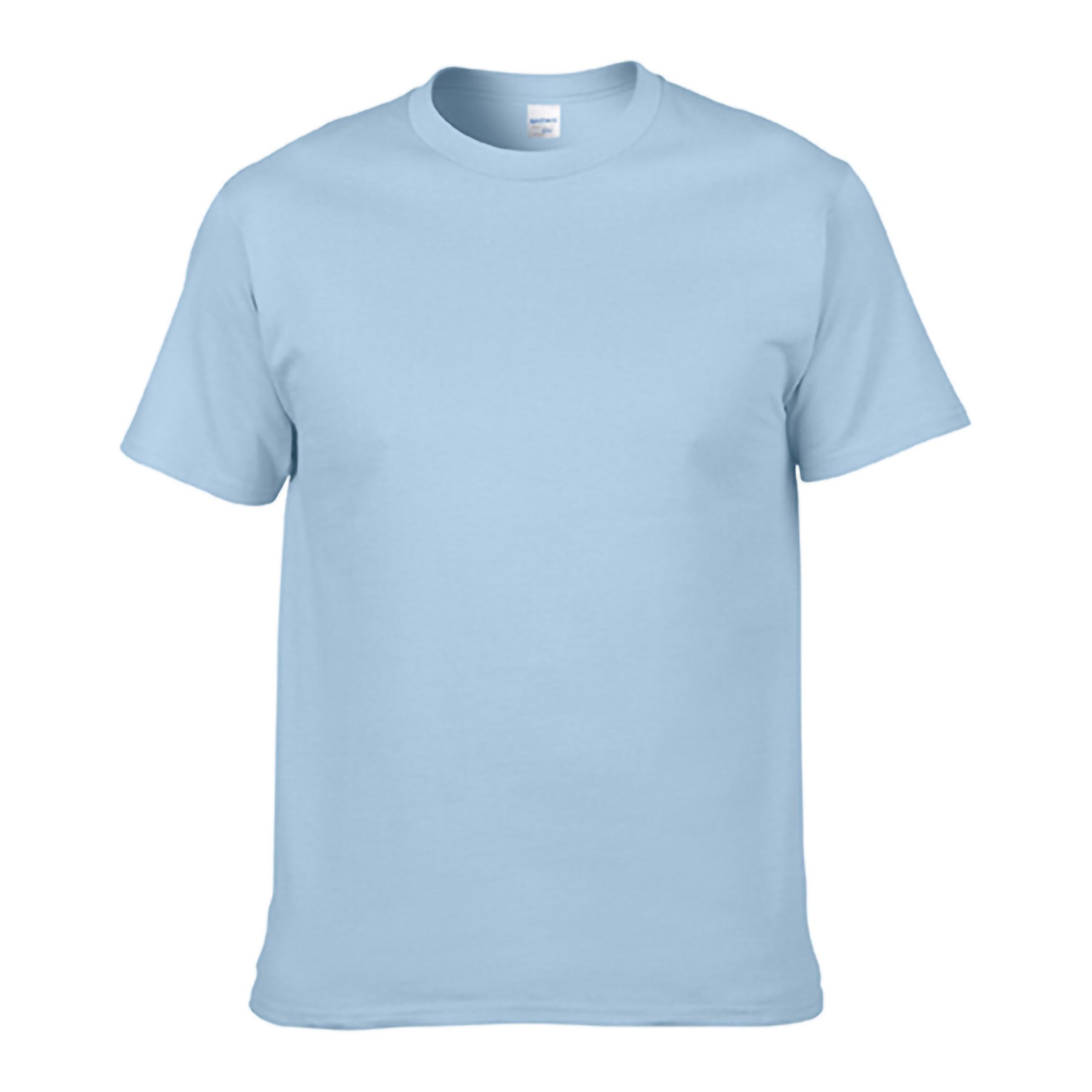 Men's Cotton Solid Color Crew Neck T-Shirt 2