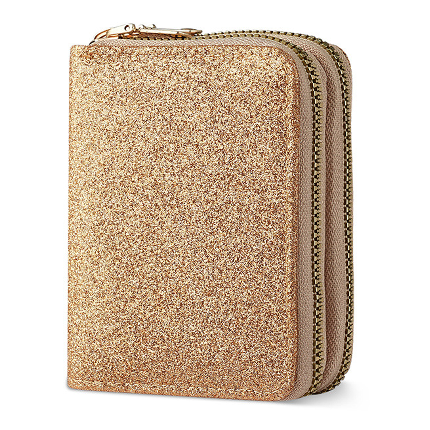 Ladies' Double Zipper Starry Sparkling Fashion Card Bag 3
