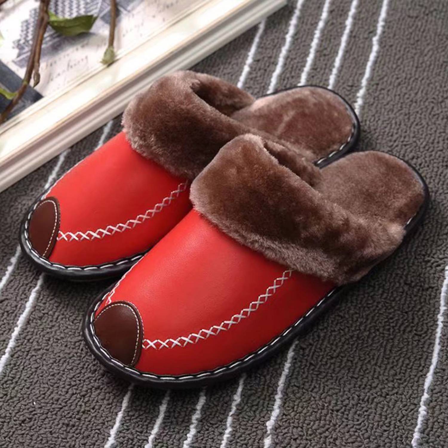 PU Warm Winter Slippers 8