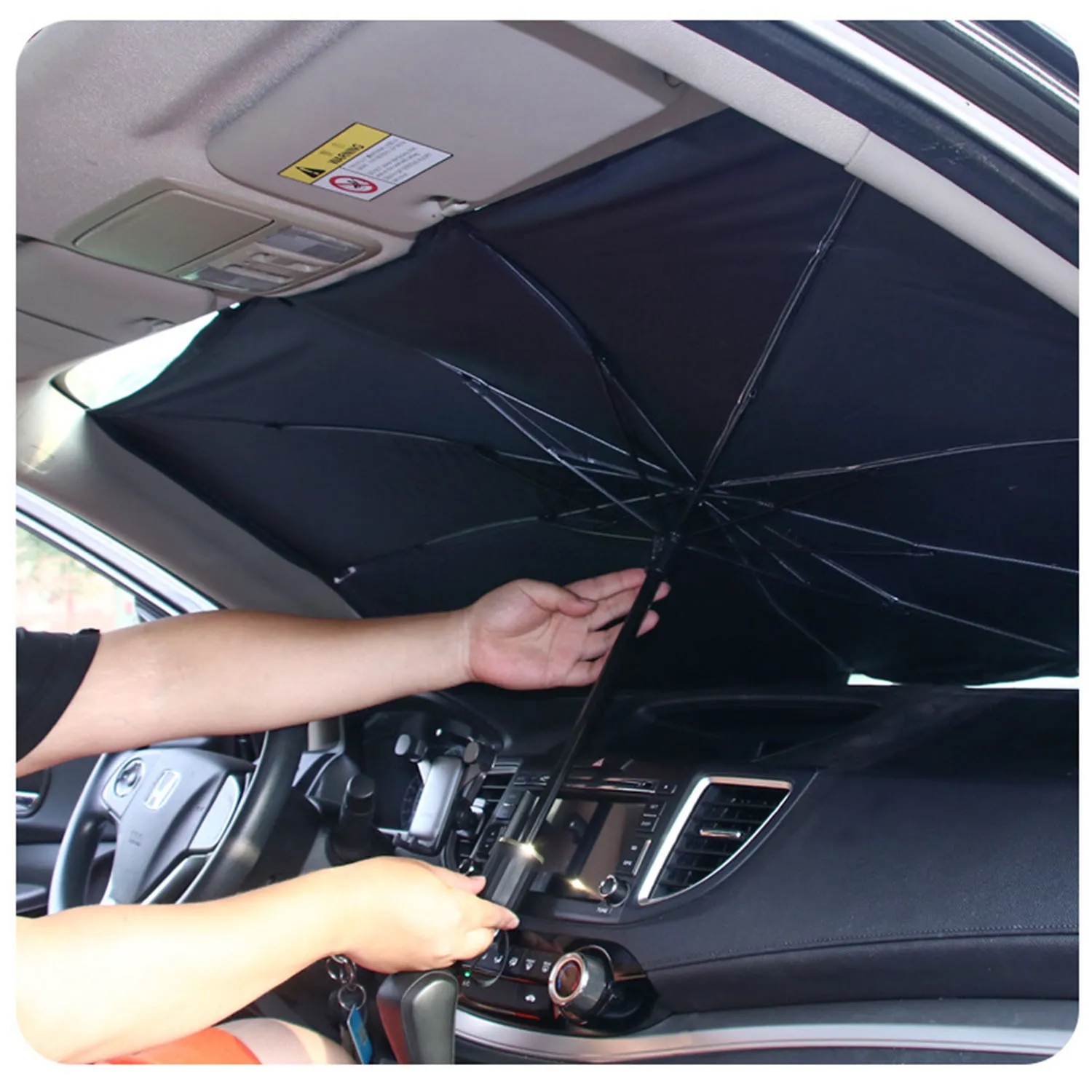 Car Front Window Foldable Umbrella Reflective Sunshade 5