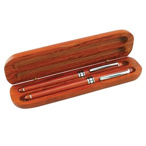 Rosewood Finish Pen Case 2
