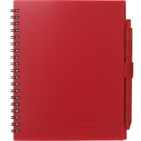 FSC® Recycled 5.5” x 7” Spiral Notebook w/ RPET Pe 247