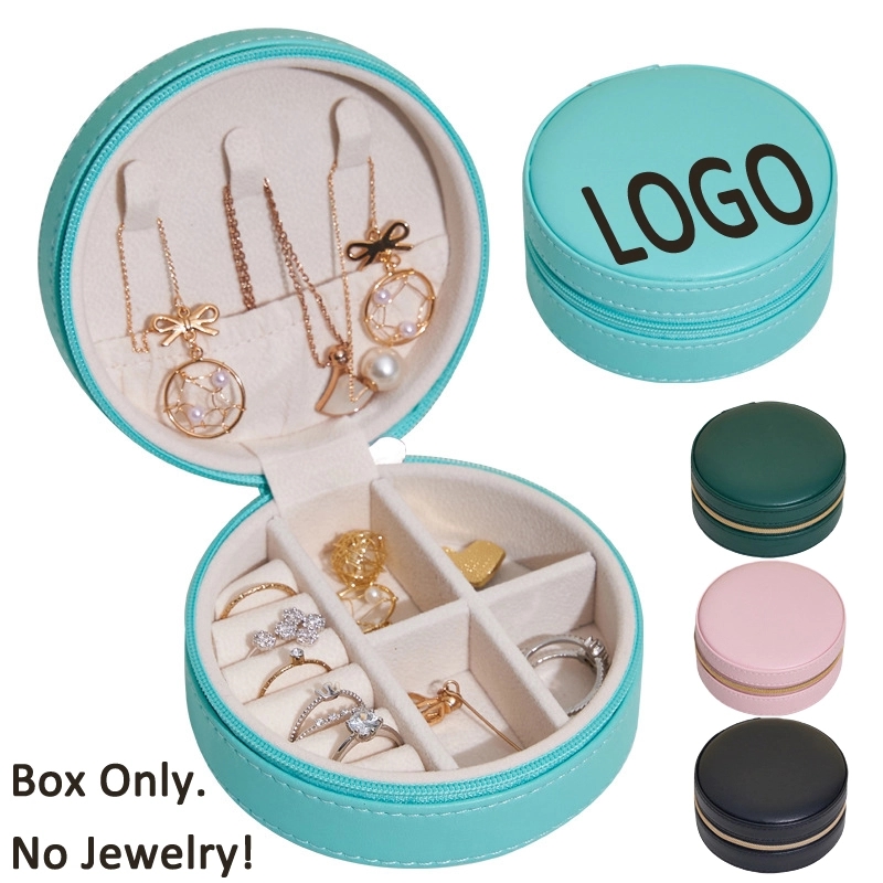 Custom PU Leather Portable Travel Jewelry Organizer Box 19