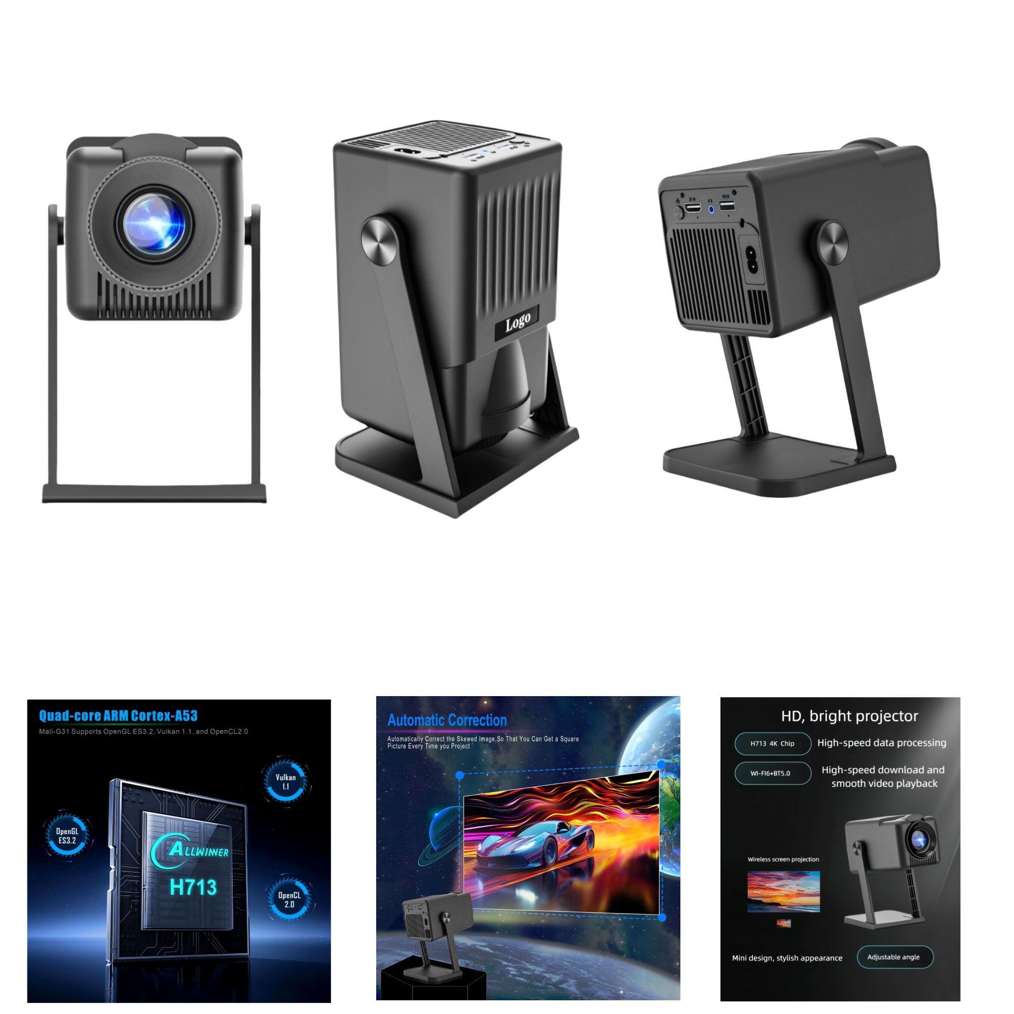 Wireless 4K UHD Smart Projector 2