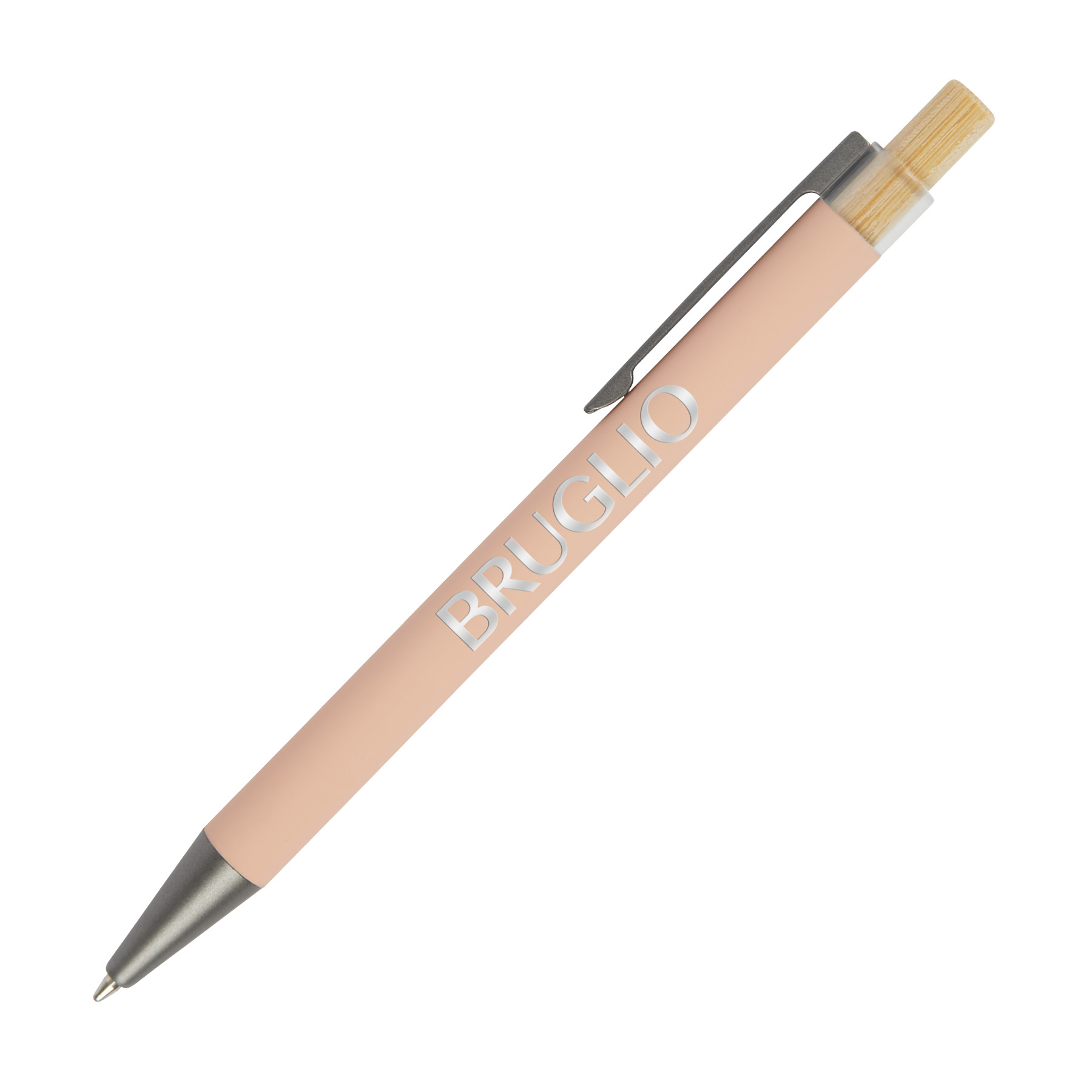 Arundi Recycled Aluminum Pen With Bamboo Plunger 18