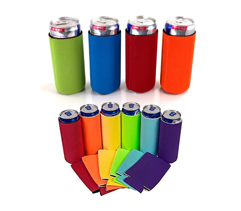 Collapsible Neoprene Can Cooler, 16 oz., custom koozie with logo imprint 2