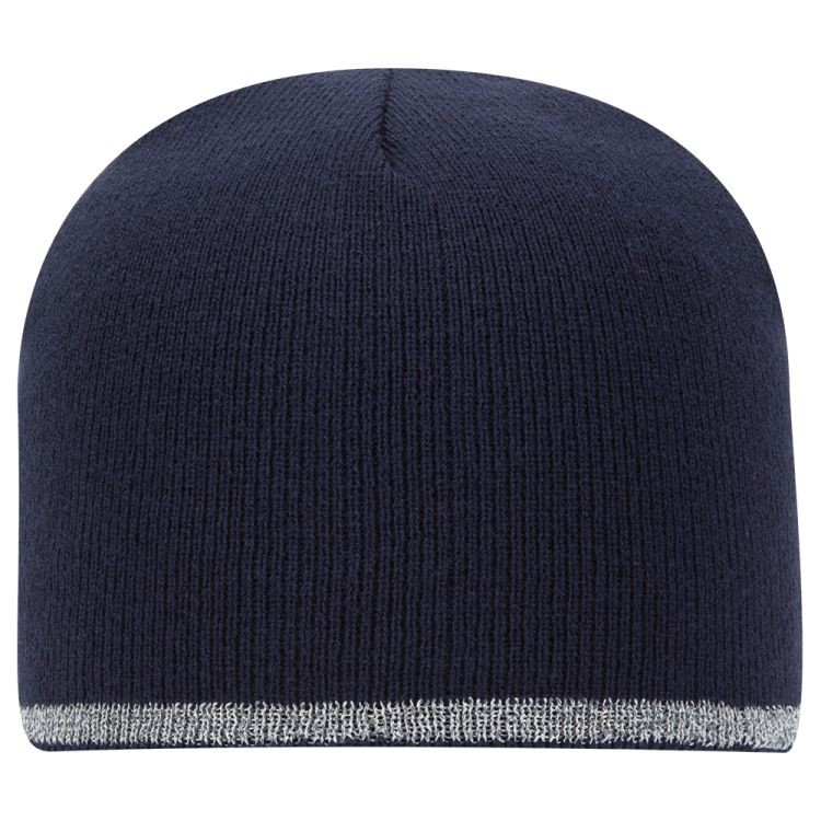 OTTO CAP 9" Classic Knit Beanie w/ Reflective Stripe 5