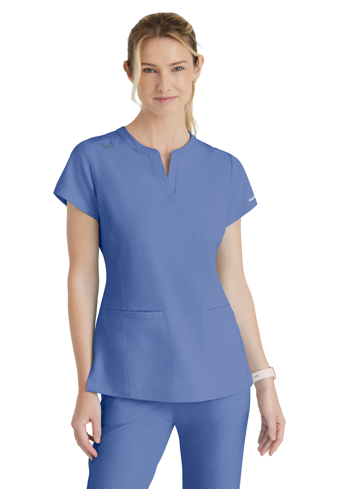 Skechers - Women's Two-Pocket Placket V-Neck Coast Scrub Top 40