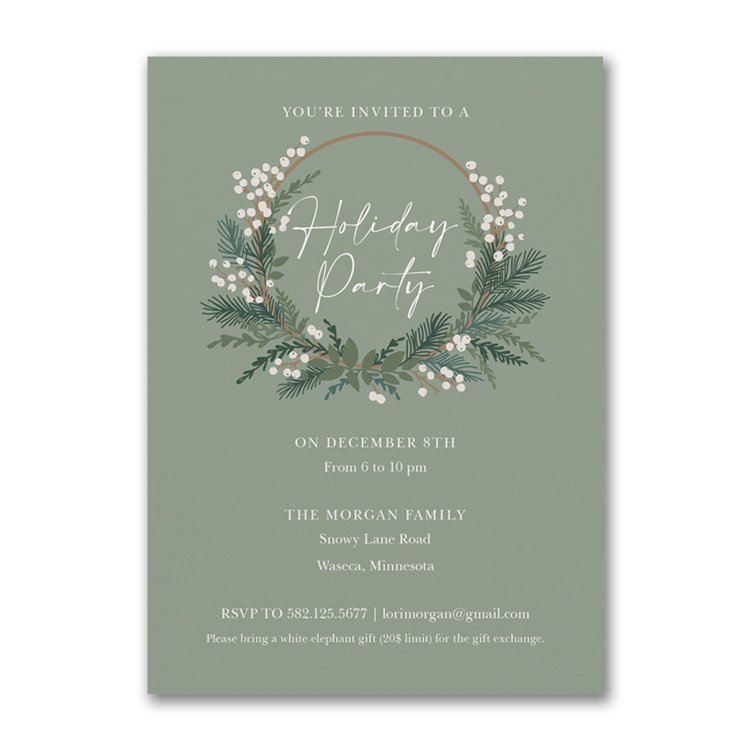 Sage Greens Invitation 2