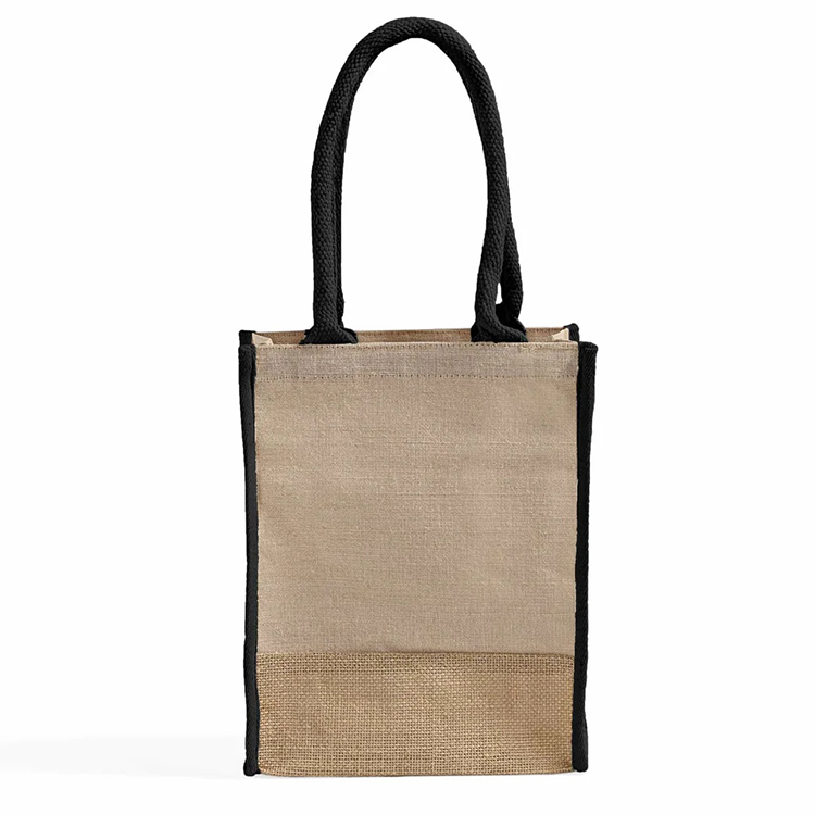 Belmont Jute Book Tote Bag 5