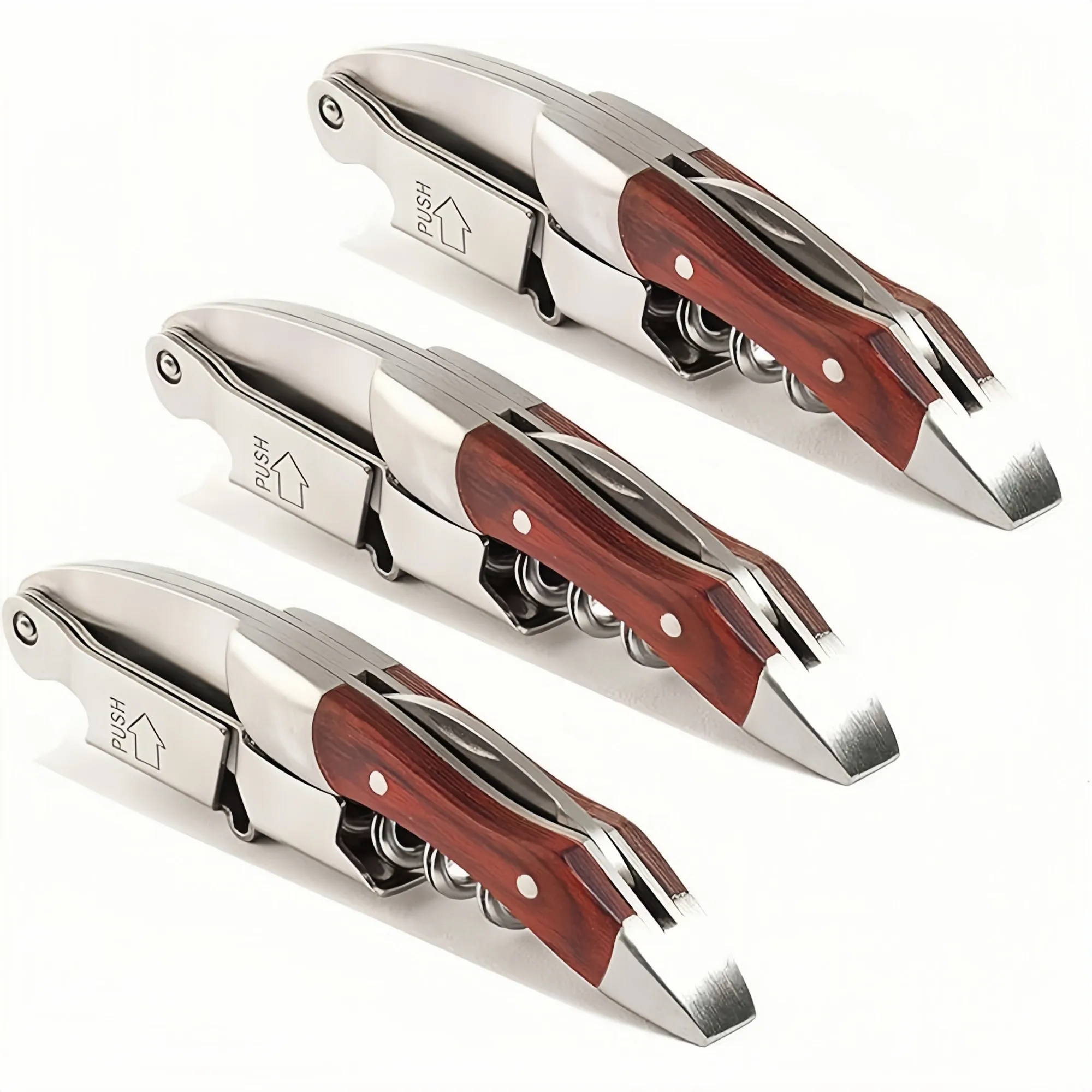Stainless Steel Wine Opener - Ergonomic Corkscrew 5