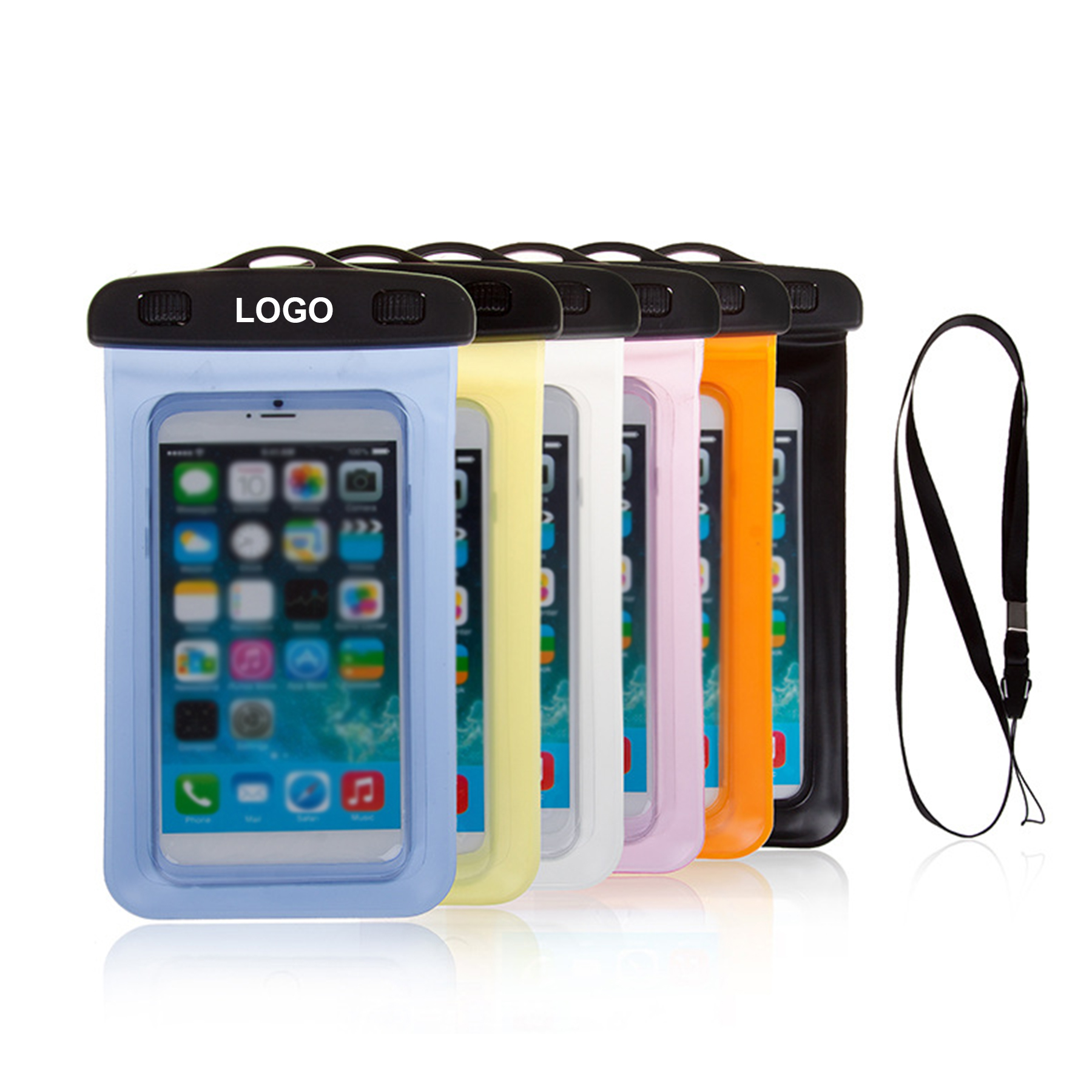 PVC Waterproof Phone Pouch With Lanyard 1