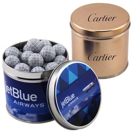 Round Tin with Chocolate Golf Balls 2