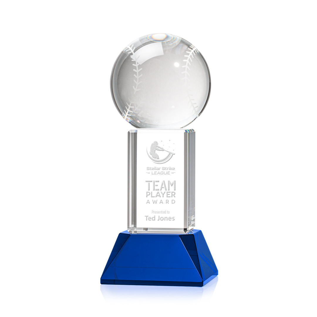 Baseball Award on Stowe Base - Blue 5