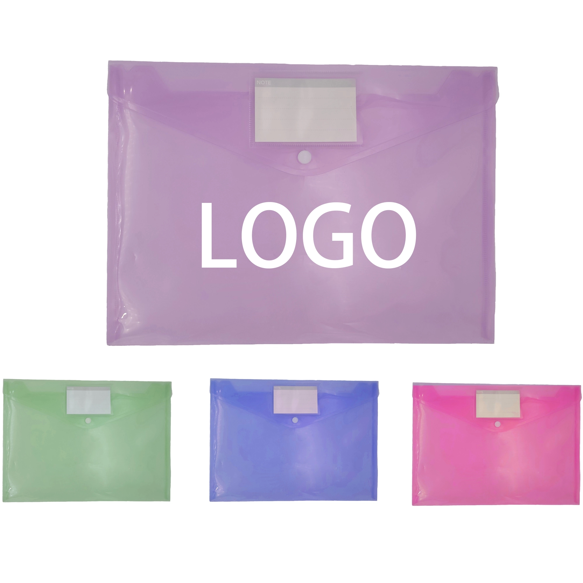 Transparency Candy Color File Bag 3