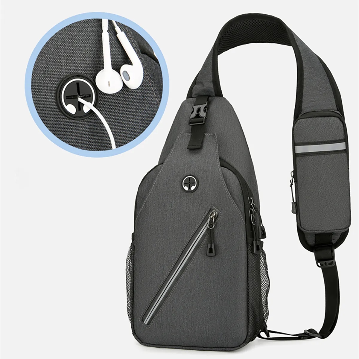 In Stock Crossbody Sling Bag Travel Hiking Chest Bag 3