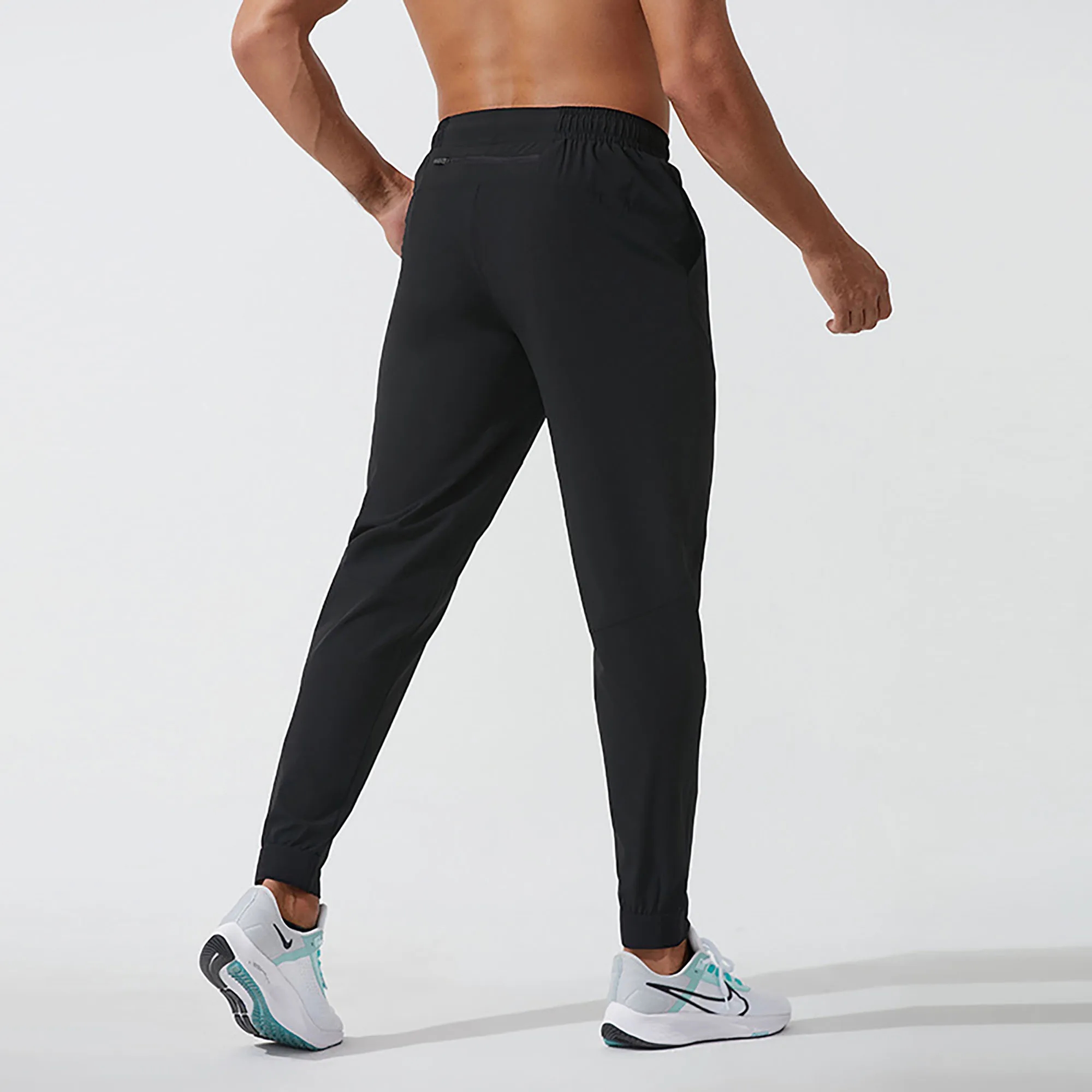 Adjustable Hood Sweat Pants With Logo For Sport, Gym 5