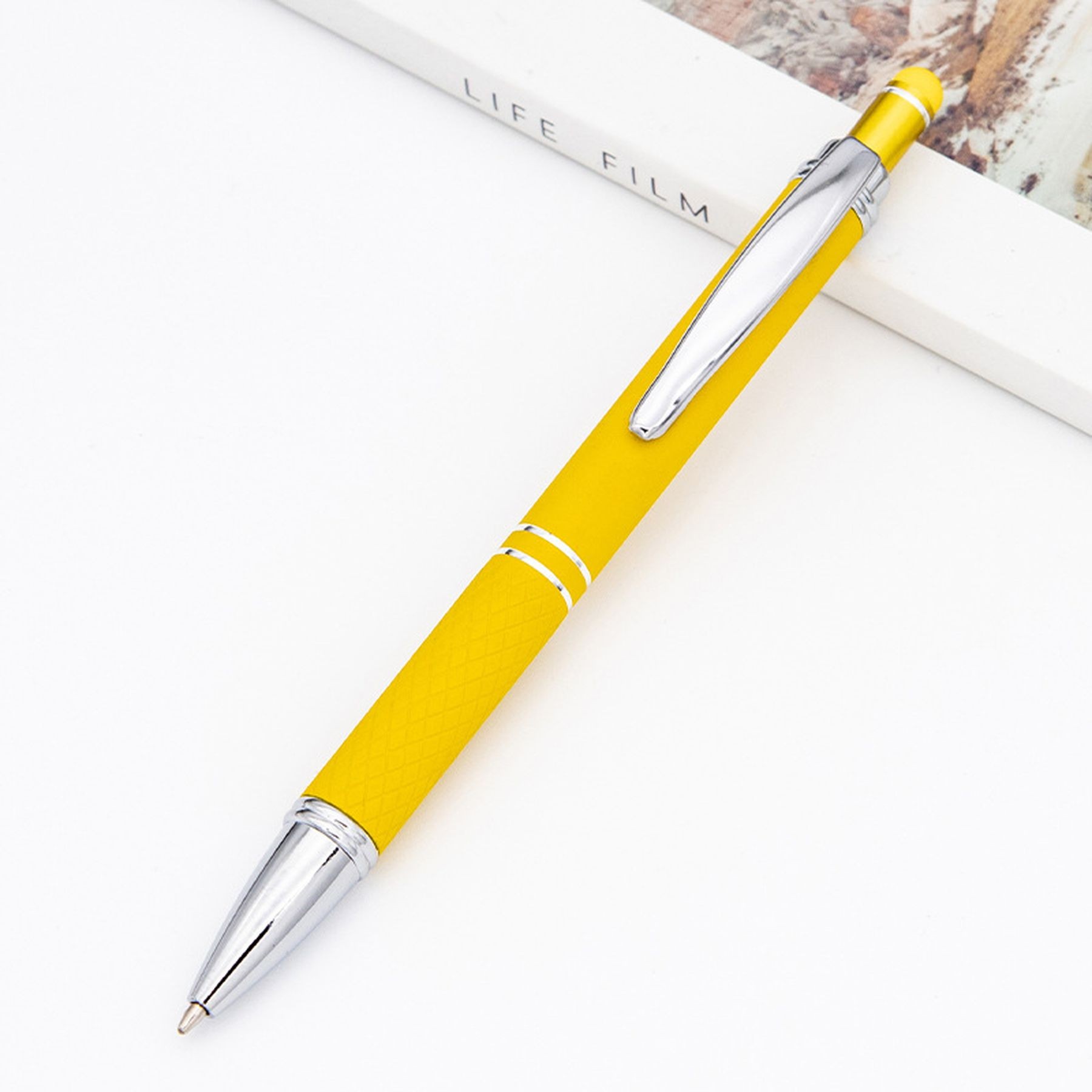 Soft Touch Diamond Stylus Pen With Rose Gold Trim 16