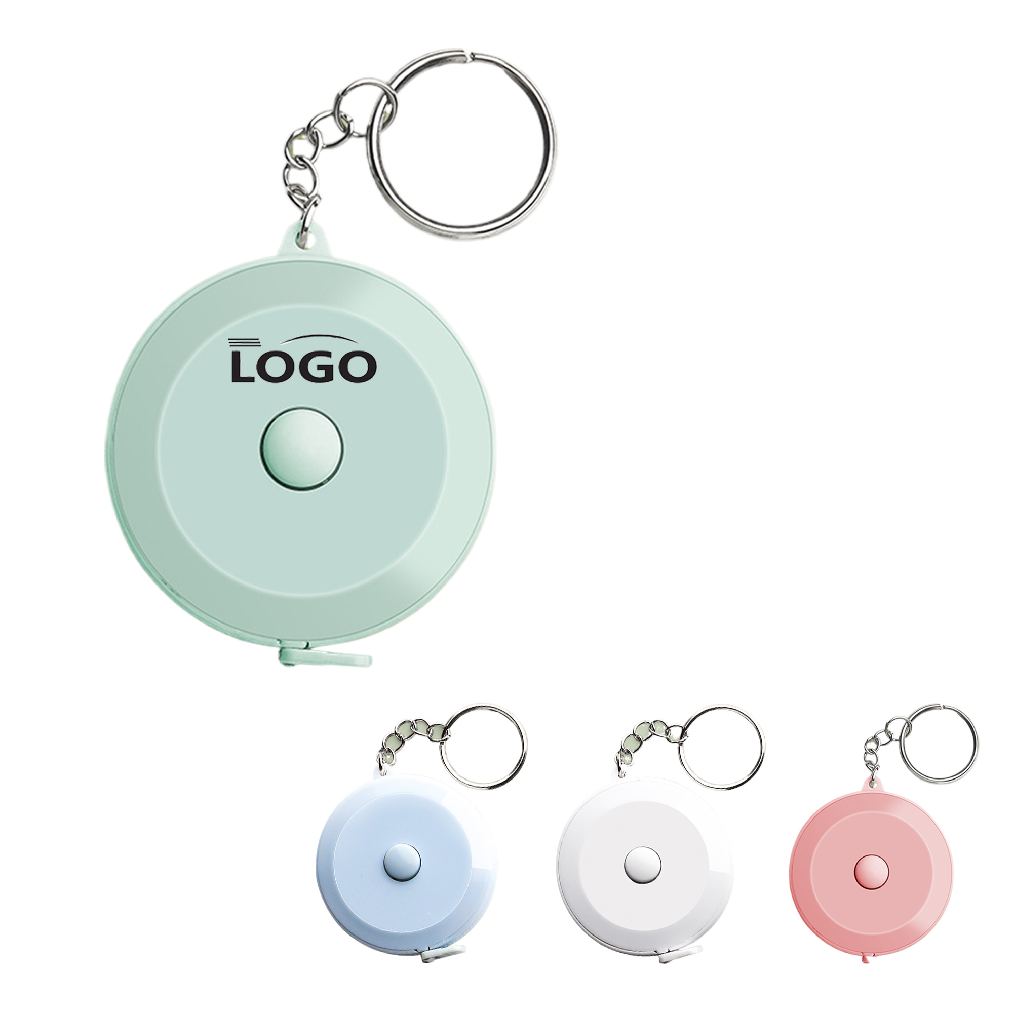 66ft Round PVC Keychain Tape Measures 4